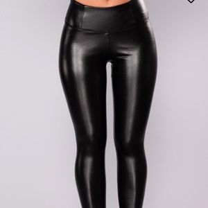 Fashion nova faux leather pants
